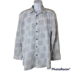 Duchamp London Men's Button Down Shirt with Miter Cuffs Size XL EUC
